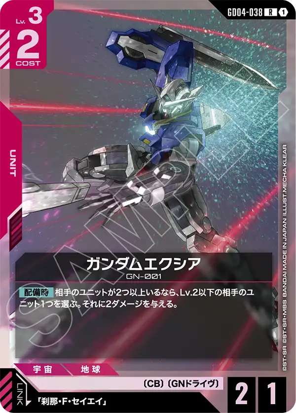 青赤のガンダムエクシア